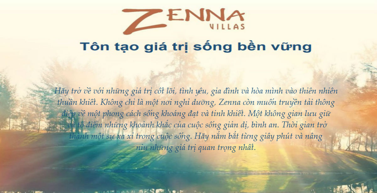 Zenna Villas - Tôn tạo giá trị sống bền vững